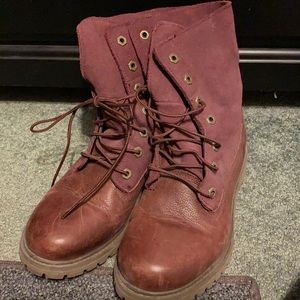 Maroon Timberlands